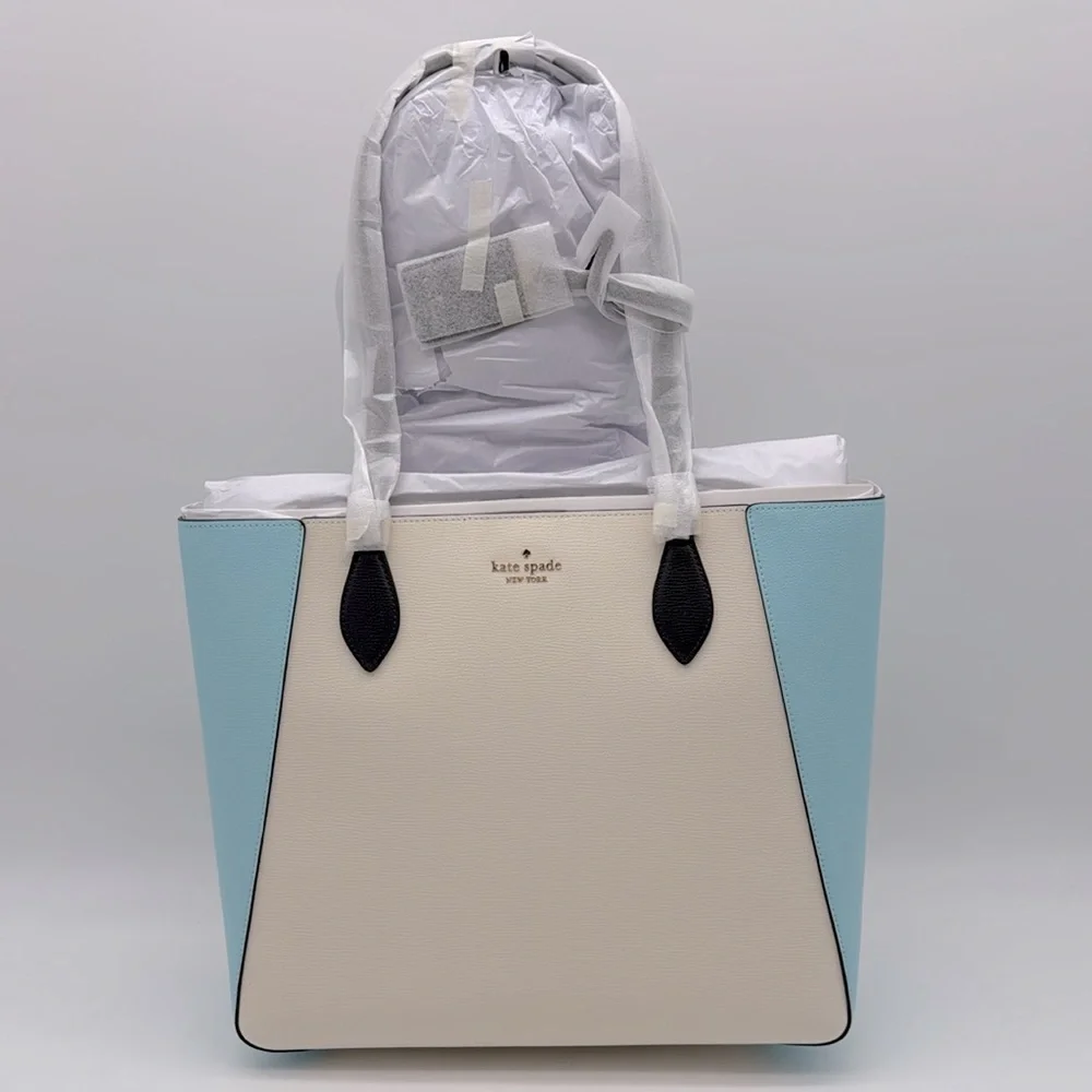 Kate Spade Poppy Colorblock Large Tote Blazer Blue Multi Colorblock